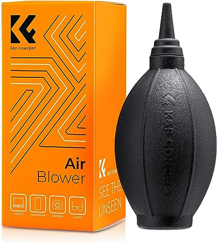 K&F Concept Luftgebläse mit weicher Silikonspitze für Kamera, Objektive, Filter, Sonnenbrille, Handy, Tablet Bildschirme etc. Luftgebläse Staubblaster für Digital, DSLR, SLR
