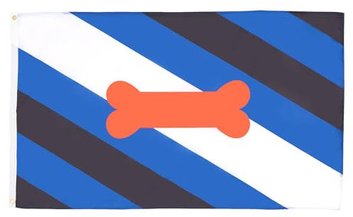 AZ FLAG - Flagge Welpen-Stolz - 90x60 cm - BDSM Welpe stolz Fahne 100% Polyester mit Messing-Ösen - UV-beständig - Vives Farben - 50g