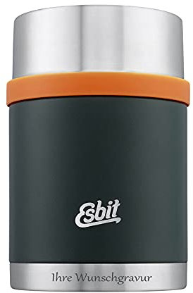 Esbit Sculptor Thermobehälter für Essen, mit personalisierter Gravur, Edelstahl, BPA-Frei, Schwarz, Silber &mehr, 500ml, 750ml & 1000ml, Speisegefäß für warme und kalte Speisen, für Suppen und Salate