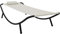 vidaXL Gartenbett Creme 200 x 90 cm Stahl
