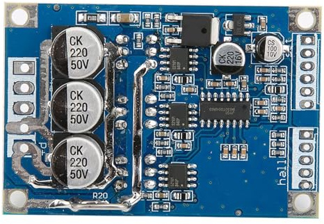 BLDC Motor Controller, Hall Sensor Control, 12V-36V, 15A, 500W, Brushless Motor Driver Board for Robots, Drones, Electric Tools