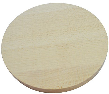 Planche à découper ronde en bois coupe pizza bois double face 15 cm