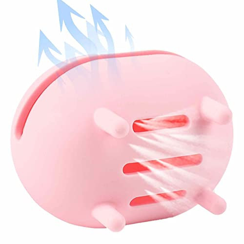 Étui Beauty Blender, Récipient en silicone pour mélangeur cosmétique respirant, Support de mélangeur lavable et réutilisable, étui de transport de protection pour éponge de maquillage de beauté Hepvet
