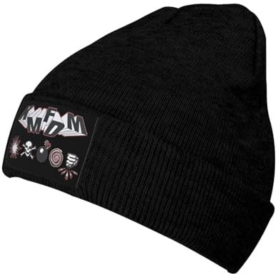 Oudrspo Hat for KMFDM Schädelkappe Beanie für Männer Frauen schlampige Mütze Winterhüte weiche süße Mütze Hut