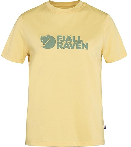 Fjällräven Damen Logo T-Shirt, Mais Yellow, L