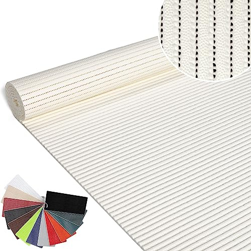 ANRO Tapis de bain en mousse souple - Tapis de bain et de douche - Antidérapant - Couleur unie - Blanc - 120 x 130 cm
