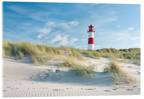 Posterlounge Leuchtturm List Ost auf Sylt Acrylglasbild von Jan Christopher Becke 60 x 40 cm Wandbilder Wanddeko