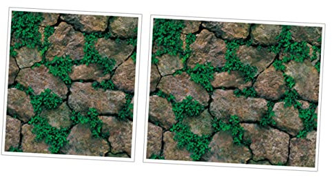 Toyvian Ziegelstein Wandaufkleber Pvc-wandaufkleber- Hohe Farbechtheit Für Wohnzimmer Schlafzimmer