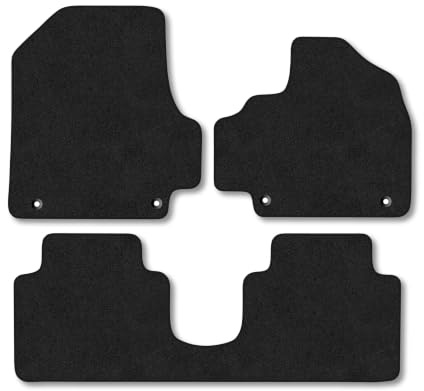 Fits Hyundai IONIQ 5 (2021+) Carpet Car Mats | Black Edge Trim Tailored Fit Floor Mats Full Coverage Protection Accessories Easy Clean Anti Slip Made in the UK