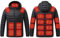Beheizte Jacke für Herren Damen Warm Heizjacke mit 21 Heizzonen Elektrisch Beheizbare Jacke Black Friday Daunenjacke Heizweste Winterjacke Beheizbare Kleidung Pufferjacke zum Skifahren