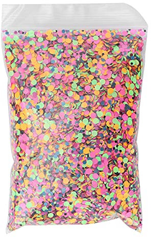 50g Circle Shape Chunky Glitter Cosmetic Nail Art Glitter Powder, Nail Art Glitter Powder, Super Bright Glitter Sequins Hexagonal Glitter Face Body Eye Nail Art Decoration Glitter,