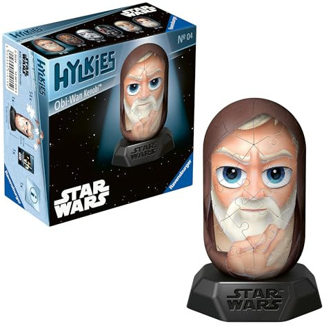 Ravensburger Hylkies: Star Wars Sammelfiguren zum selbst zusammenbauen - Figur #04 - Obi-Wan Kenobi - Aufbauen, Verlieben, Sammeln - Mini-Figuren für Fans von Star Wars