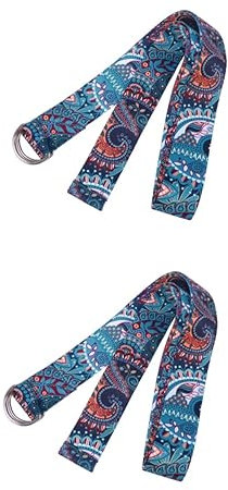 Sosoport 2St Yoga-Stretchband Spanngurt für die Tür Dehnungsgurt für Übungen Gurt verlängern Yoga-Stretchgürtel Urwald Gummiband Kordelzug Beingurt Fitness -Gurt