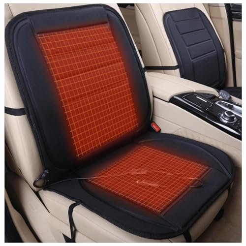 Autositz Heizauflage, 12V Zigarettenanzünder Beheizt Sitzauflag Auto, rutschfest Warm Fahrersitz Auflage, für LKW,Nr.4-1Packung