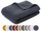 liebling Saunatuch Luxus Bio Baumwolle, Serie Marseille, 770 gr. / m², 80 x 200 cm, Ökotex, 60 Grad, saugstark, schnelltrocknend, Farbe: anthrazit