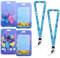 Porte Badge Tour de Cou, 2 Porte Carte Bus Avec Cordon Tour de Cou Porte Carte Enfant Scolaire Porte Badge Infirmiere Protege Carte Dessin Animé Imprimé Adultes Enfants Cordon Porte Carte