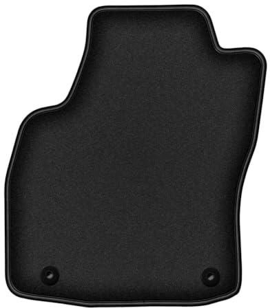 Velours-Fahrermatte passend für Opel Astra H 2003-2010, Schwarz, DURBAN | passend für Limousine/Schrägheck/Kombi/TwinTop/Cabrio/Coupé; geschorener Premium-Velours (Polyamid), ca. 10 mm