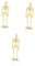 UKCOCO 3St Schädellampe halloween party halloween lights Gruselige Dekoration rave on Party-Licht- Festival-Tischlampe Festival-Lampen Requisiten für Schreibtischlampen Plastik