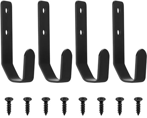 4 Pièces Support Mural pour Clavier, Universel Supports de Mural en Métal pour Clavier, Support de Rangement pour Claviers de Ordinateur Portable Tablette Clavier épaisseur < 2,5 cm/1