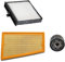 LALAL Set di filtri da 3 pezzi for Renault Scenic II 2003-2009 1.6L 2.0L F4R Motore Filtro aria abitacolo Accessori olio 820371661 770155110