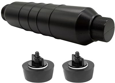 HAF® Pool Winterverschluss Set | 1x Eisdruckpolster/Skimmerstopfen mit 1 1/2 und 2 Anschluss für Skimmer | 2X Gummi Winterstopfen 2 für Einlaufdüsen | Zum optimalen Schutz vor Frost im Winter