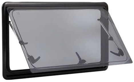 Finestra per roulotte con tenda avvolgibile integrata e zanzariera, protezione per finestrini laterali, camper, roulotte, furgoni,700 x 300mm