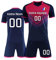 Maillot de Football Personnalisable Tee Shirt de Foot Personnalisé Enfant Homme Nom et Prénom Numéro L'équipe Le Logo Ensemble de Foot Maillot Equipe de France 2025 T Shirt Sport(#25)