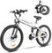 SAMEBIKE E Bike Elektrofahrrad 26 Zoll E-Bike klapprad 48V14Ah Abnehmbarer Akku,Max.Reichweite bis zu 70-140km 21 Gänge City EBike Herren Damen Off-Road Mountainbike (Tiefes Weiß)