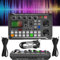 Live Sound Card With Dj Mixer Effects & Voice Changer,f998 Live Sound Card Audio Mixer,Dj Mixer With Multiple Sound Effects,Led Light Voice Changer Sound Card,16 Special Sounds (A set)