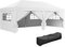 Outsunny Tonnelle de Jardin Exterieur tonnelle Pliante 3 x 6 m Pop-up avec 6 parois latérales, Trous de Drainage, Sac de Transport Inclus, Barnum Pliant pour Camping Festival Mariage, Blanc