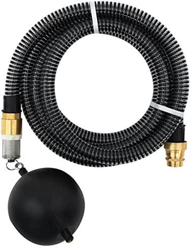 Home & Garden Absaugschlauch mit Messinganschlüssen schwarz 2,8 cm 20 m PVC-Möbelwahl