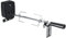 Tyvotrend Elektrischer Grillspieß 106cm, Verstellbare Drehspieß BBQ Grill, 360° Drehbar Edelstahl Rotisserie Set mit 2 Fleischklammern, für Gas- oder Holzkohlegrills mit Länge 78cm