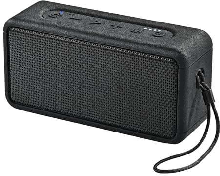 GB03 30W Portable Bluetooth 6.0 Speaker, DSP Audio with Deep Bass, IPX7 Waterproof Outdoor Speaker, 24H Playtime, Hands-Free Call, USB/TF/AUX Playback,Type-C Charging,Leather-Style Design with Lanyard