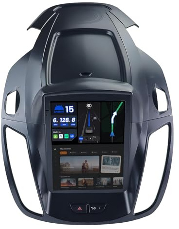 BXLIYER - [6G+128G, Octa-Core] - Autoradio für Ford Kuga Escape (2012-2019)Android 15 GPS Navigation Radio - DSP/Carplay/Android Auto - Kamera + MIC - 9.7 Zoll 2 Din - Lenkradsteuerung 4G DAB 360-CAM