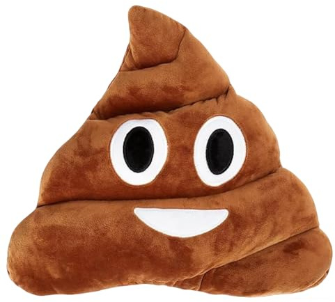 TIVUNORON 35cm Poop Plüschkissen, Poop Plush Pillow, Niedliches Kaka-Kuscheltier, Emotion Cushion, Kreative Puppe, Witziges Dekokissen, Geschenke für Freunde und Kinder