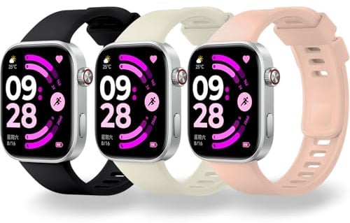 MONUARY 3 Correas para Redmi Watch 6/5/4 y Xiaomi Smart Band 10/9/8 Pro | Silicona suave y ligera, transpirable y resistente al sudor, ajustable 135-220 mm, cambio rápido, deporte y uso diario