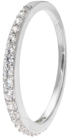 trendor Damenring Silber 925 mit Zirkonia 21654 | zauberhafter Ring für Frauen, zeitlose Geschenkidee