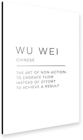 artboxONE Alu-Print 90x60 cm Wu Wei von Künstler Cristina Castro Moral