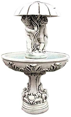 Steinbrunnen Springbrunnen Brunnen Kaskadenbrunnen Zierbrunnen Beckenbrunnen Wasserspiel Figurenbrunnen Gartenbrunnen Höhe: 175cm