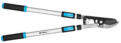 CELLFAST Amboss Gartenschere Teleskopisch Zweihändige Astschere Zum Schneiden Trockener Zweige Äste Rutschfester Griff Maximale Schnittdurchmesser 45 mm Antihaftbeschichtete Klinge