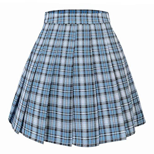 Hoerev Damen Mädchen Faltenrock Skirt Tennisrock Tennis Rock,32,XS