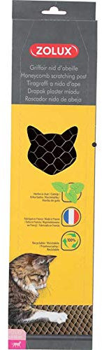 Zolux - Rascador de cartón de Nido de Abeja con Catnip para Gatos, 45 cm
