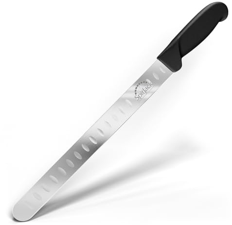 SPITJACK Smoked Brisket Slicing Knife, 11 Inch Stainless Granton Edge