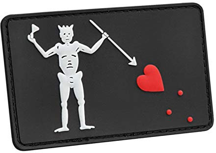 Blackbeard Patch PVC Pirate Patch - Multicolor Aufnäher für Rucksäcke Hüte PVC Tactical Patches Deutschland