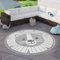Paco Home Kinderteppich Kinderzimmer Outdoor Teppich Rund Spielteppich Modern 3D Effekt, Grösse:Ø 120 cm Rund, Farbe:Grau