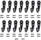 Annefly 14 PCS Wall Mounted Hooks Coat Hooks with 30 PCS Screws Retro Door Robe Hook for Hanging Towel Clothes Hat Key Cup Single Metal Hook Black for Hanging in Bedroom Bathroom Kitchen Cupboard