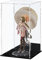 Acrylic Display Case Clear Display Box Assemble Countertop Cube for Collectibles, Action Figures, Miniature Figurines Dustproof Protection Storage & Organizing (Black, 15x15x25cm)