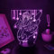 Cardcaptor Sakura - Anime Figuren 3D LED-Lampen Manga Nachtlichter Geschenke für Freunde Schlafzimmer Schlafzimmer Nachttisch Dekor Illusion Licht-16 Farbe mit Fernbedienung