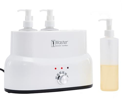 Master Massage Massageöl-Erwärmer Ölflaschen-Erwärmer für Massageöl Lotion inkl. Spenderflasche, Mit Temperaturregler, 3-Fach