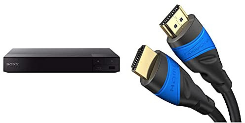 Sony Bdp-S6700 Lettore Blu-Ray Full Hd Con Upscaling 4K Hdr, Usb, Hdmi & Kabeldirekt – 2 M – Cavo Hdmi 4K